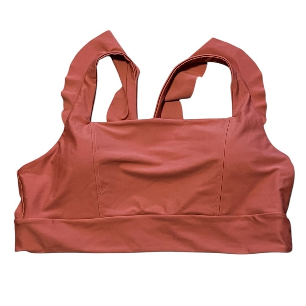 June Loop NWT Maisey burnt orange UPF 50+ reversible swim suit top
